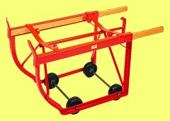 Combination Drum Cradle - 5 Inch Hard Rubber Wheels