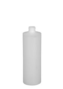 The multipurpose cylinder plastic bottle has a solid, sturdy design and ideal for storing products. 