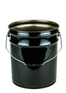 Black open head pail