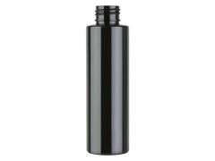 4 oz PET Black Cylinder Bottle