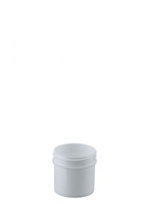 1 oz. Wide Mouth White Plastic Jar