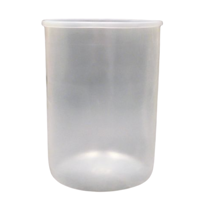 12 Gallon LDPE Natural Rigid Straight-Sided Drum Liner - 15 mil FDA Compliant