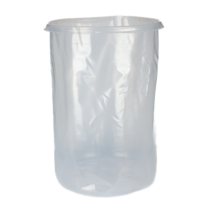 55 Gallon LDPE Natural Straight-Sided Drum Liner - 30 mil FDA Compliant