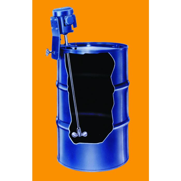 Closed Head Drum Mixers Clamp On Mount, 1/2 HP TEFC Motor