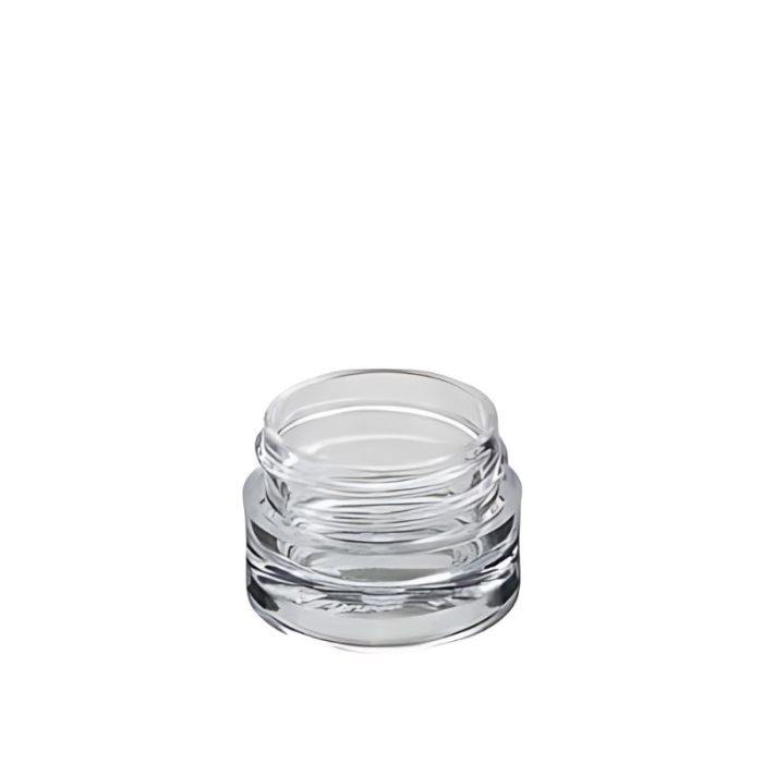 1/8 oz Clear Thick wall Polystyrene Jar With 33-400 Neck