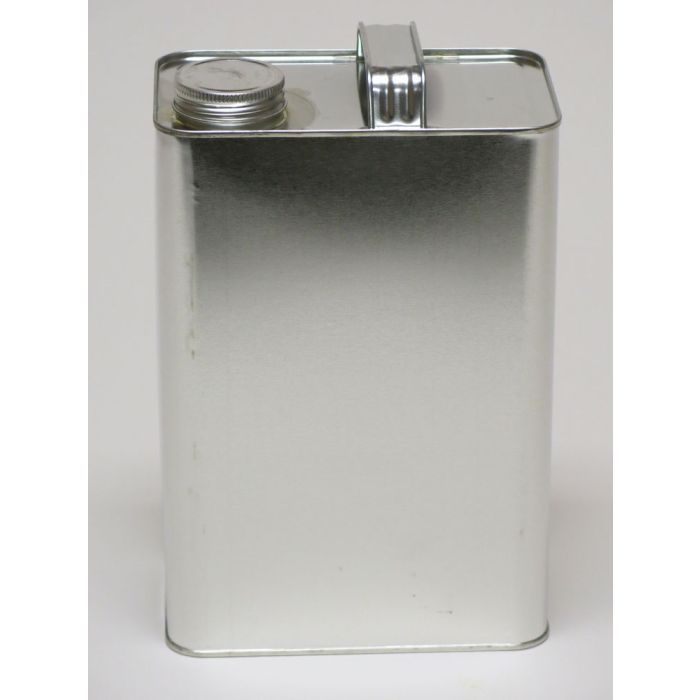 1 Gallon F-Style Oblong Metal Can with Screw Top - 1 3/4 Inch Delta