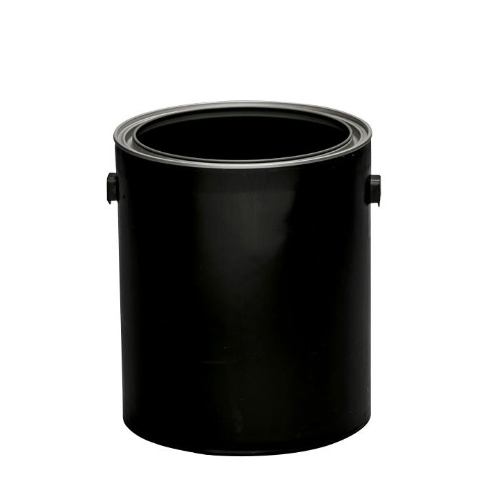 1 Gallon Plastic Paint Can - Black