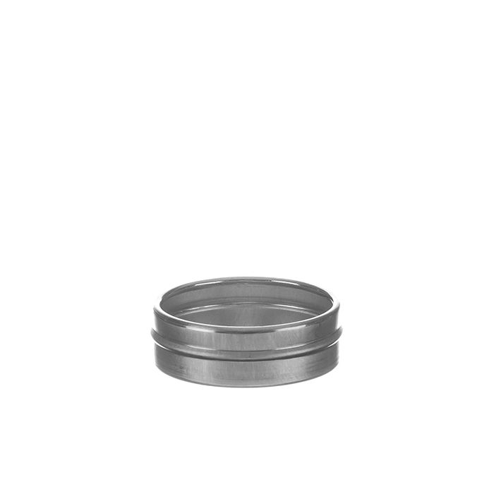 1/2 Ounce Seamless Metal Tin Bottom