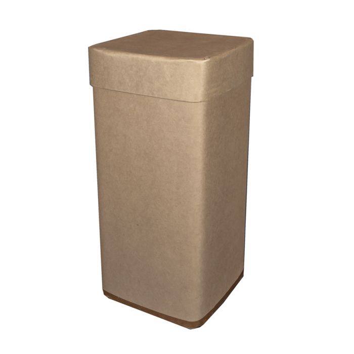 30 Gallon UN Rated Square Fiber Drum with Fiber Cover