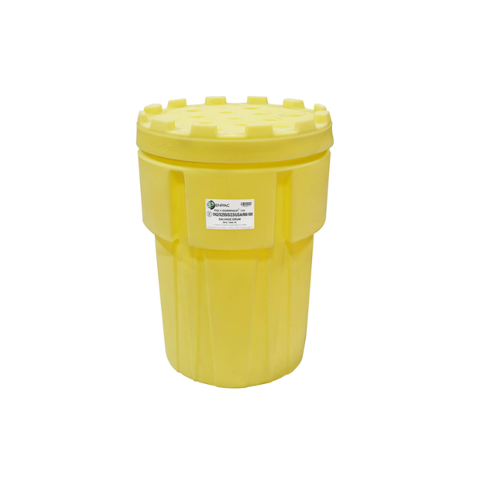 110 Gallon Plastic Salvage Overpack Drum
