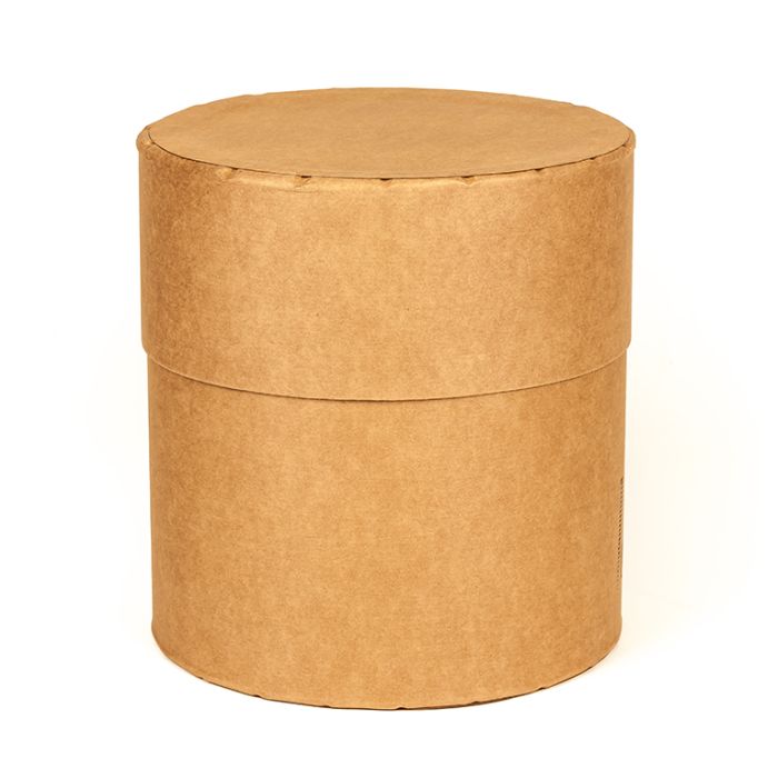 10 Gallon UN Rated Open Head Round Fiber Drum with Fiber Cover