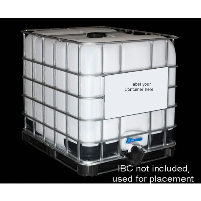 IBC Tank Plastic Marking Plate - White