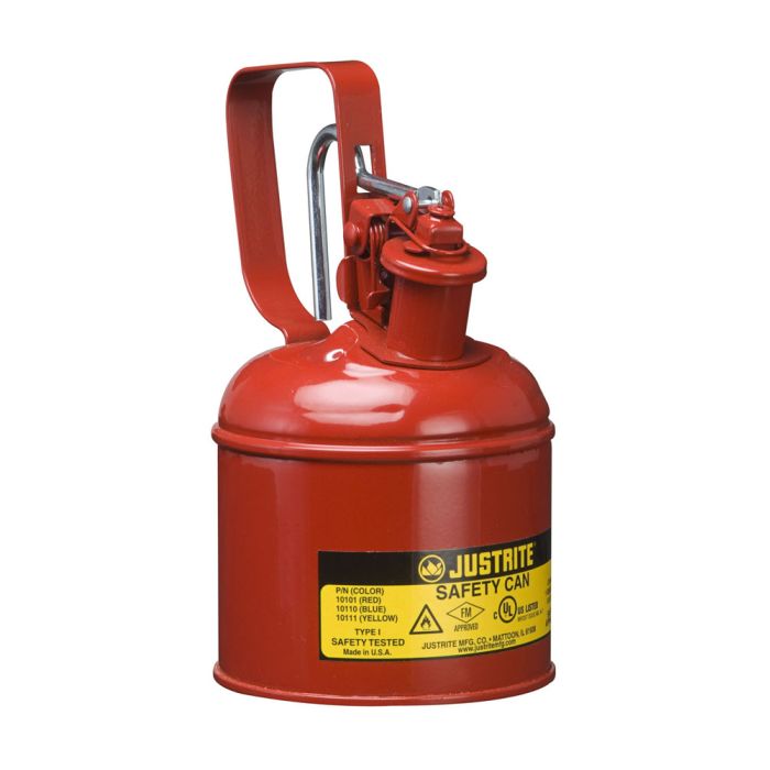 Justrite® Type I Premium Coated Steel Safety Can 1 Quart