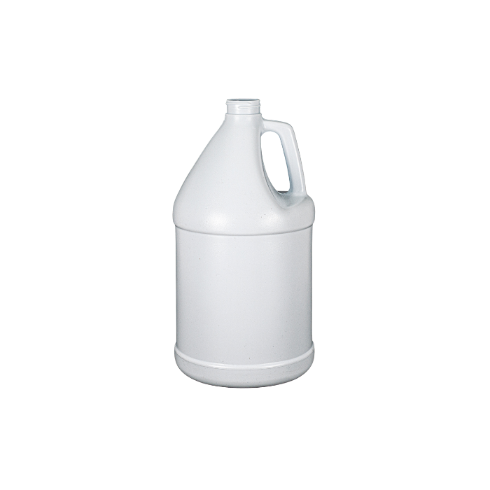 white 1 gallon plastic bottle