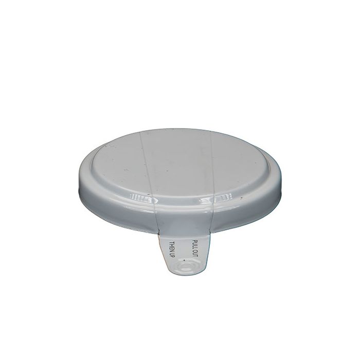 2 Inch Round Head Aluminum Capseal White