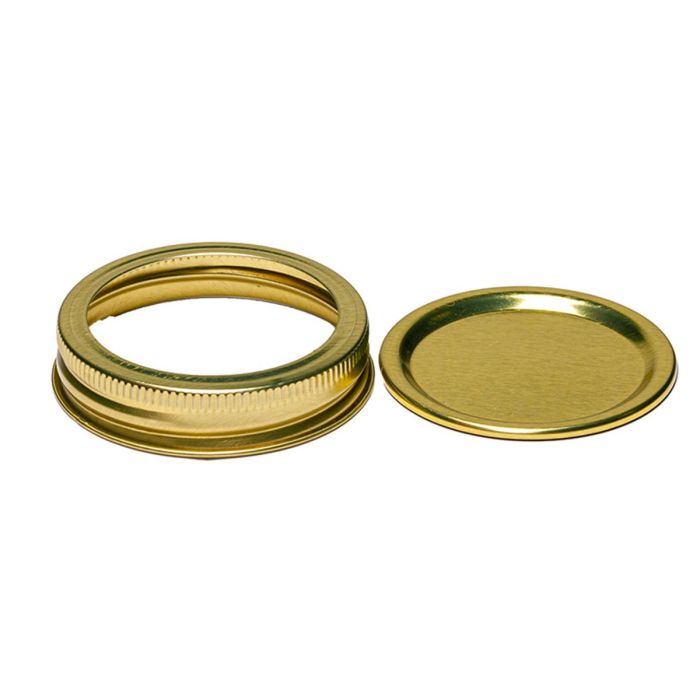 2 piece gold canning lid size 70-450