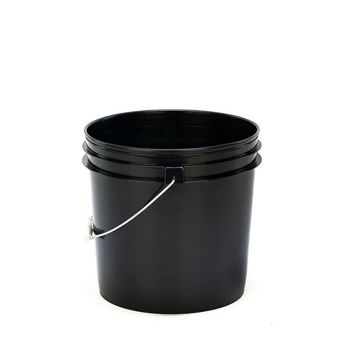 black 2 gallon pail