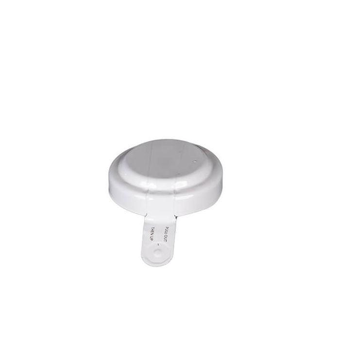 3/4 Inch Round Head Aluminum Capseal White