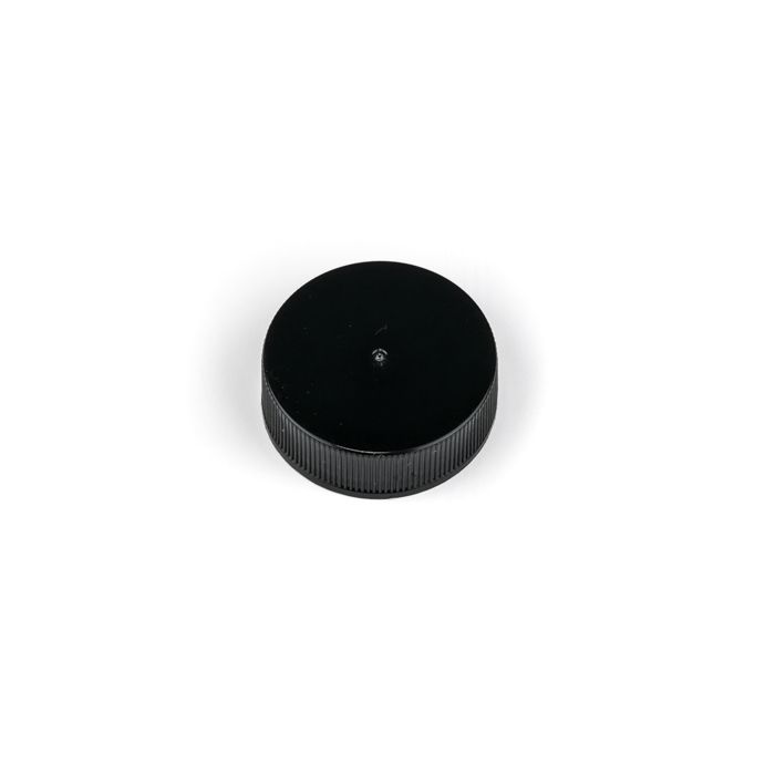 Black Phenolic Ribbed Screw Cap – 33 mm