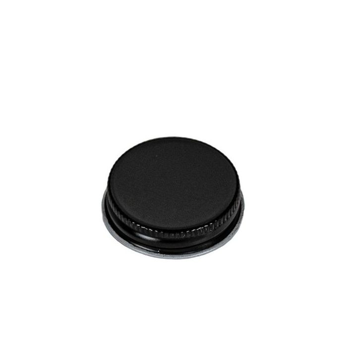 38-400 Black Metal Screw Cap - Plastisol Liner