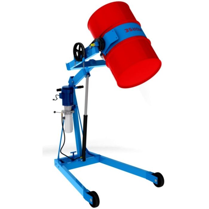 MORSE® Electric Power Lift - Manual Tilt - 72 Inch Pour Ht - Hydra Lift Drum Karrier