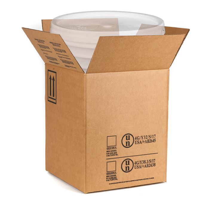 HAZMAT Packaging to Hold One 5 Gallon Plastic Pail