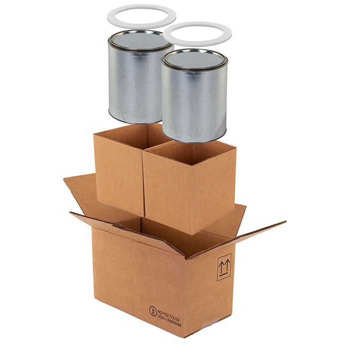 Two 1 Gallon Paint Can 4G shipper