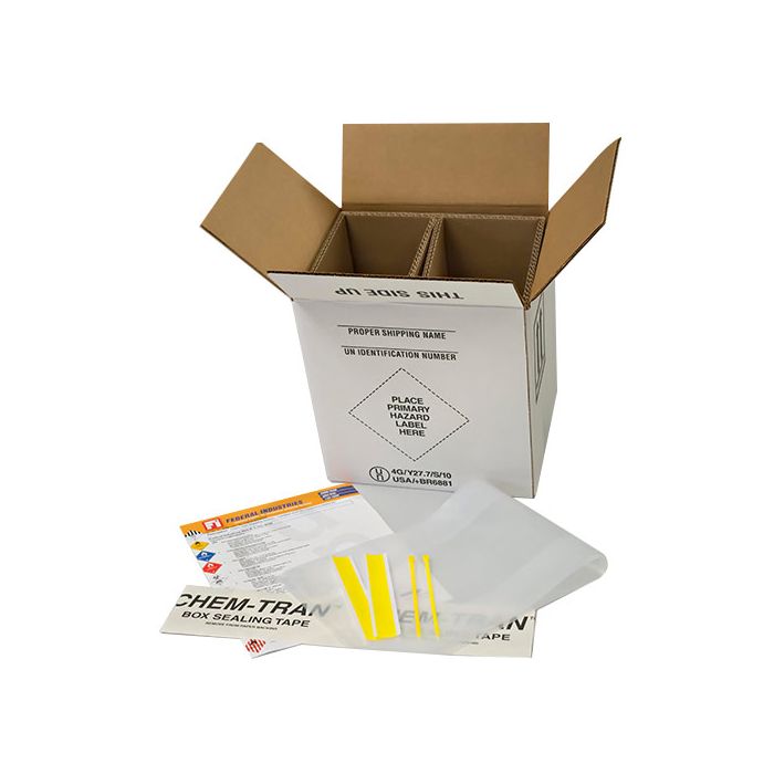 HAZMAT Shipper Box For Two - 1 Gallon Metal F-Style Cans