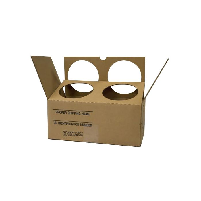 Hazmat box for 2 cans