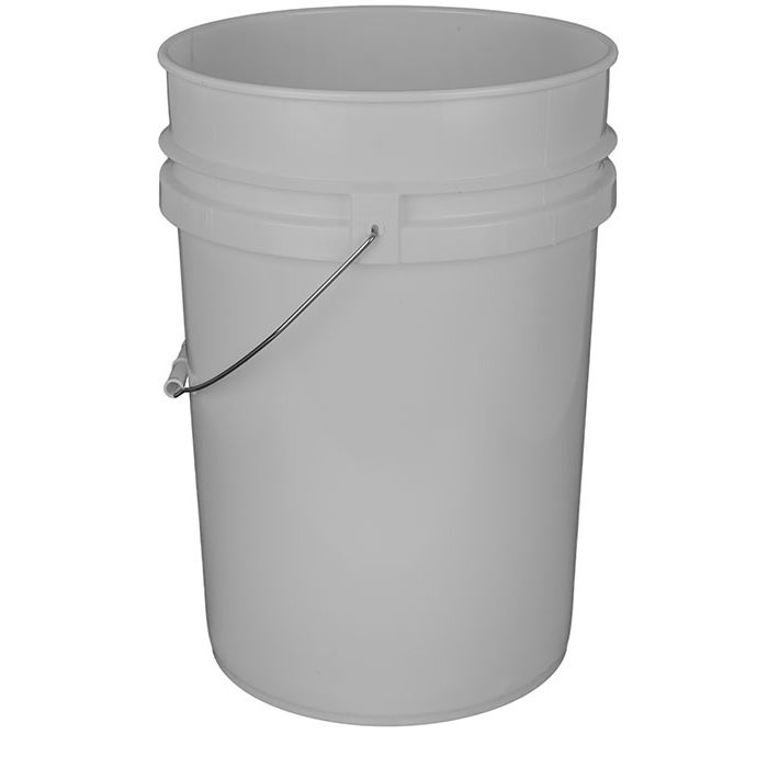 6 Gallon Open Head Plastic Pail for FLEXSPOUT® - Natural