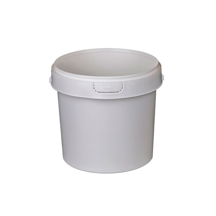 1 Gallon Round Plastic Container Flame Treated - IPL Commercial Series