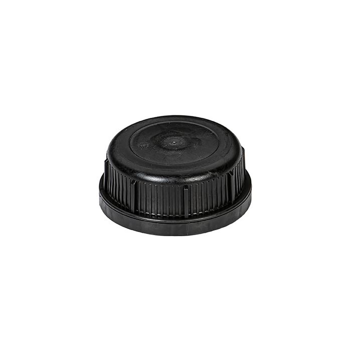 black cap for barrier plastic container