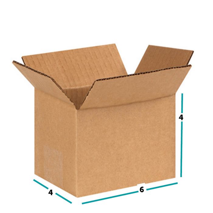 Cardboard Boxes - 6  Inch x 4  Inch x 4  Inch