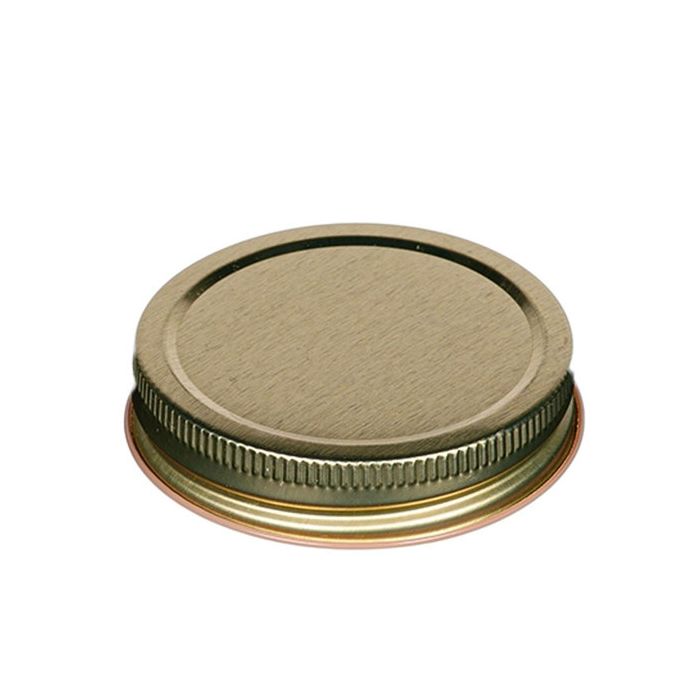 gold canning jar lid