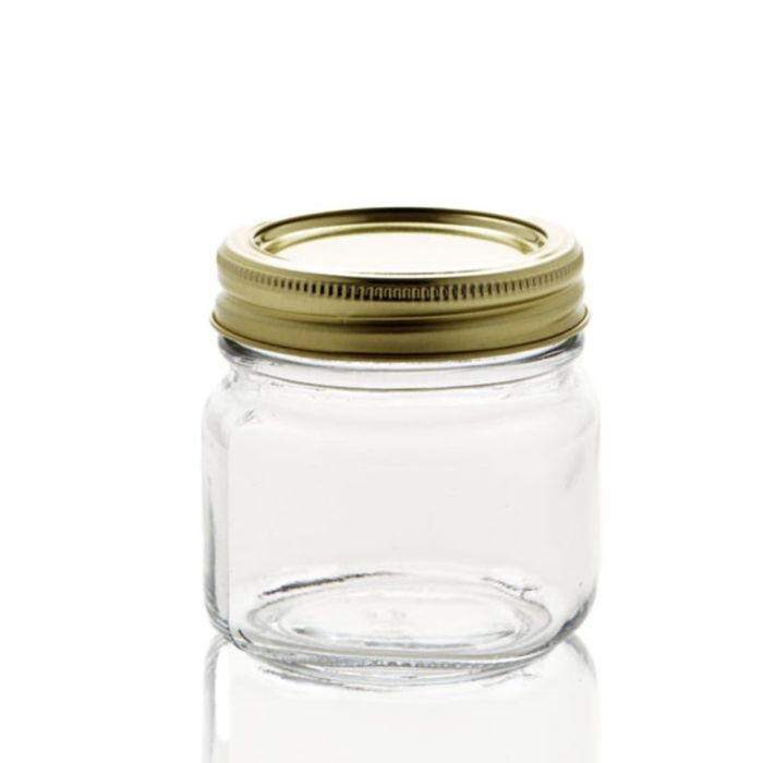 8 oz canning jar with 2 piece lid