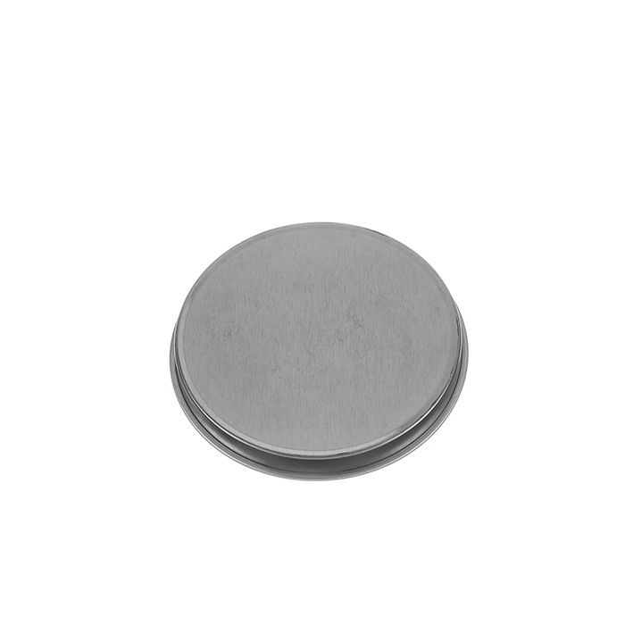 Metal Tin Lid - 8 Ounce Round Deep Seamless Tin Can