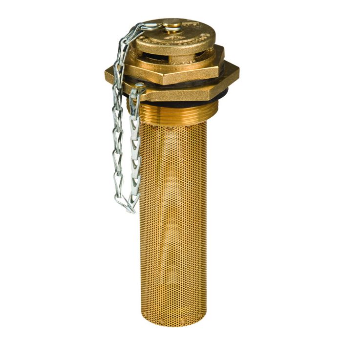 Justrite® Brass Fill Vent With 6 Inch Flame Arrester