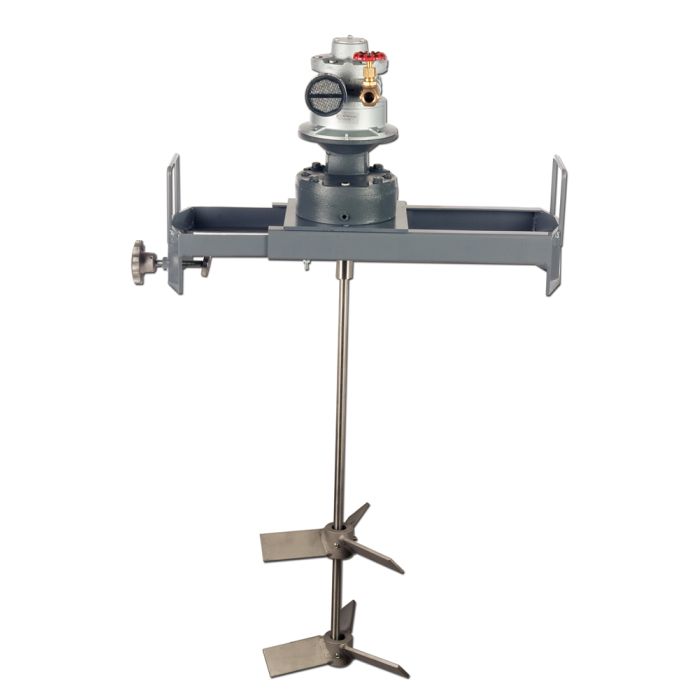 Gear Drive Bracket Mount Drum Mixers - 1 1/2 HP Air Motor