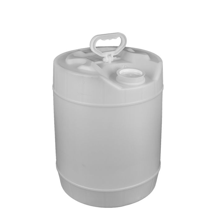 5 Gallon Round Closed Head Plastic Pail - White