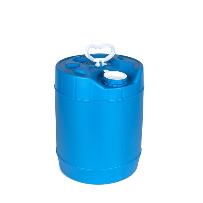 5 Gallon Round Closed Head Plastic Pail - Blue