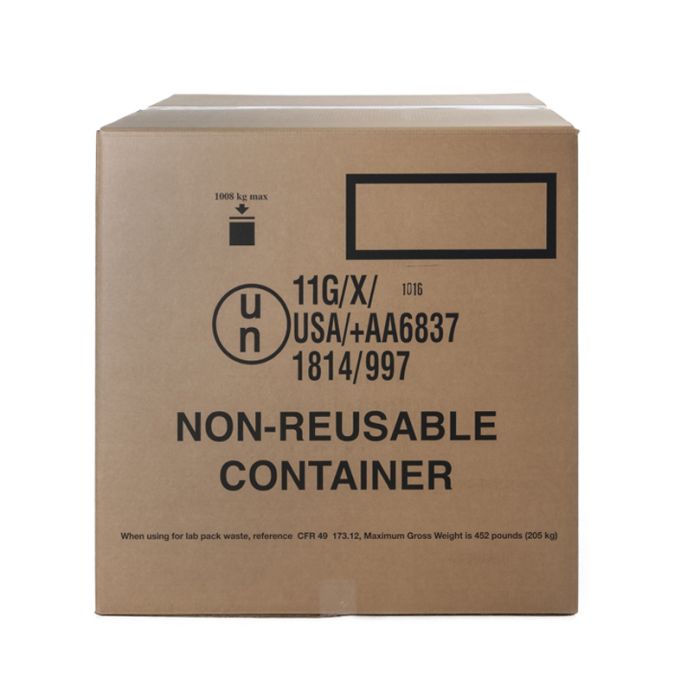 HAZMAT Cubic Yard Box with 4 Wall Corrugation