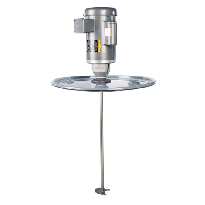 Direct-Drive Drum Lid Mixers - 3/4 HP TEFC - 1 Prop 5 Inch Diameter