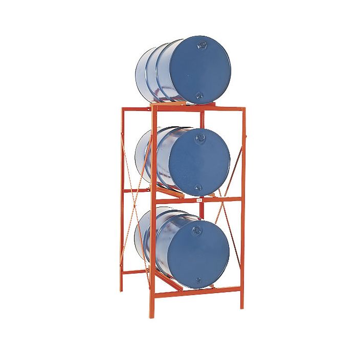 Permanent Storage Rack 3 Drums Horizontal Storage