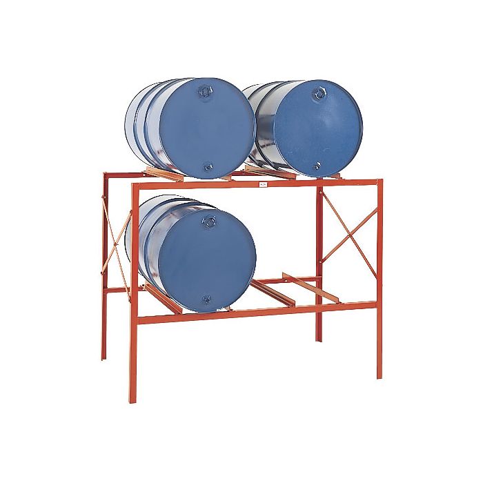 Permanent Storage Rack 4 Drums Horizontal Storage