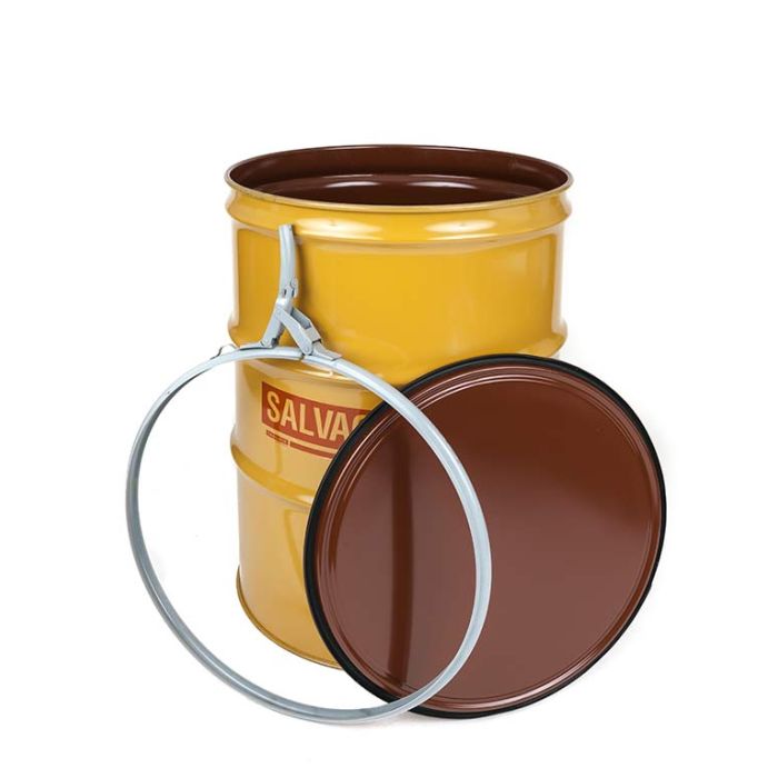 85 Gallon Steel Salvage Drum with Quick Lever