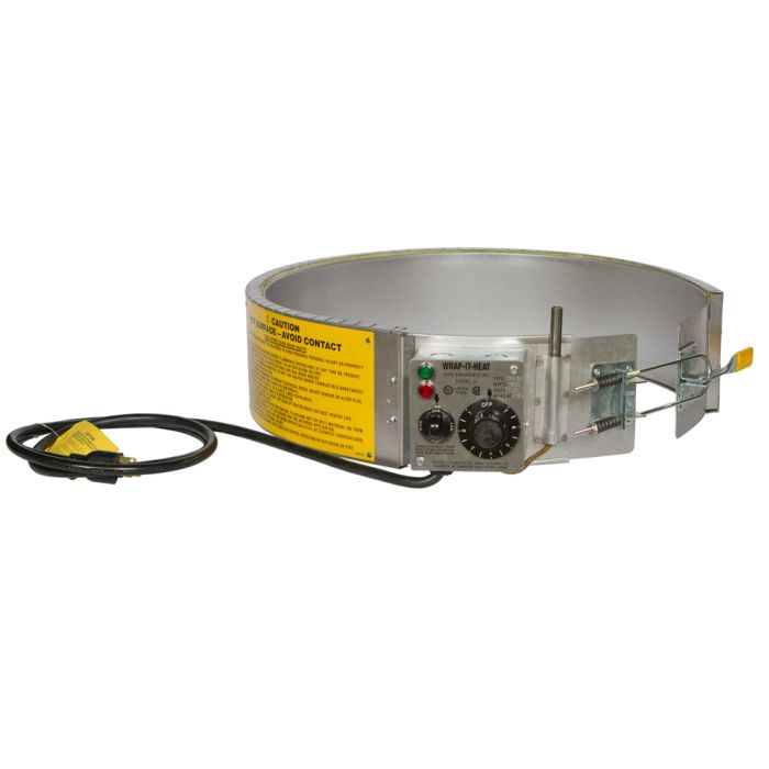 Electric Drum Heater - Thermostat Control - For 30 Gallon Steel Drums