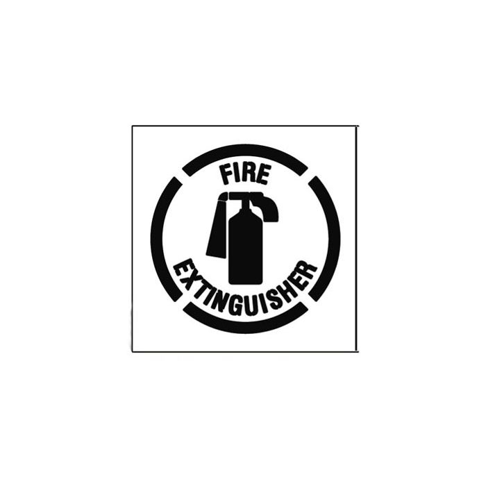PolyTough Stencils - FIRE EXTINGUISHER with symbol