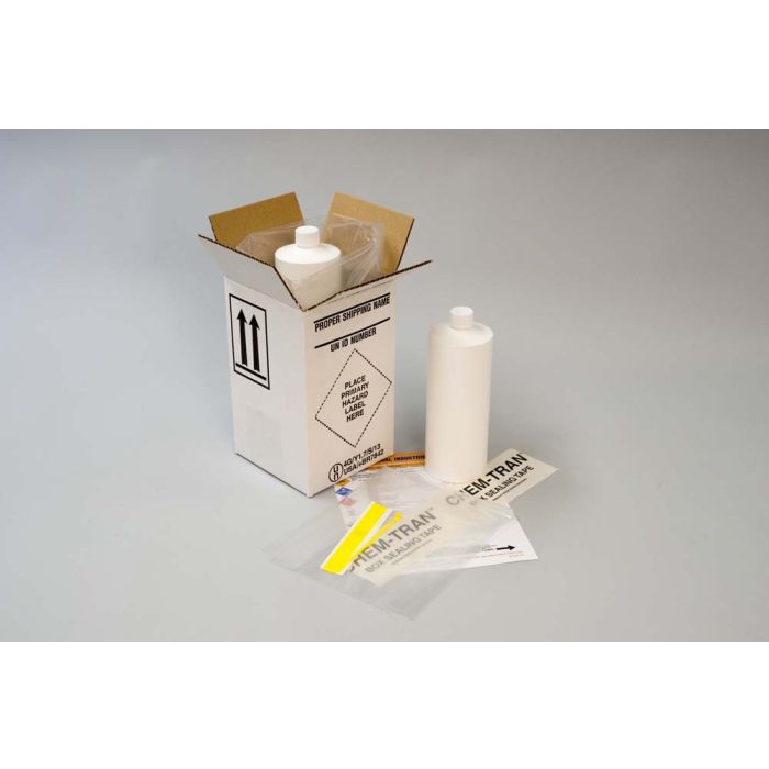 HAZMAT Packaging With HDPE Quart Cylinder Bottle