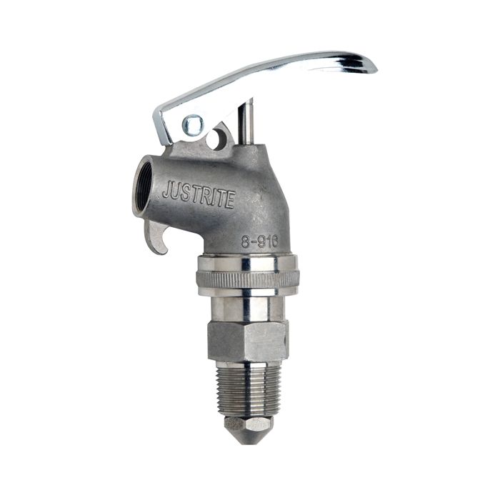 Justrite® Adjustable 3/4 Inch Stainless Steel Safety Faucet