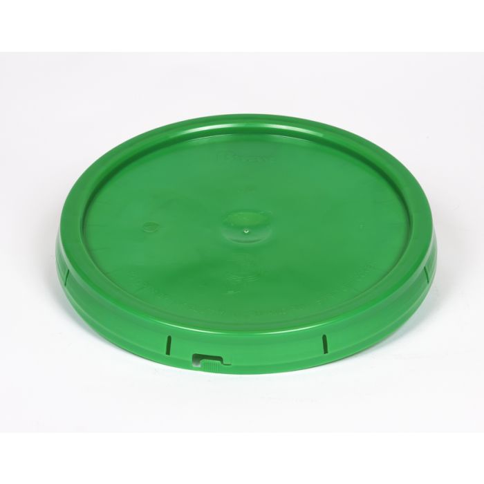 Plain Plastic Pail Lid with Tear Tab - Green